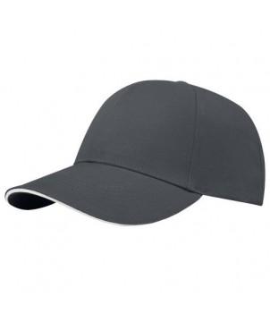 CASQUETTE SANDWICH À 6 PANNEAUX TOPAZ GRS RECYCLÉE GRIS ORAGE - CASQUETTES ET BONNETS PUBLICITAIRES