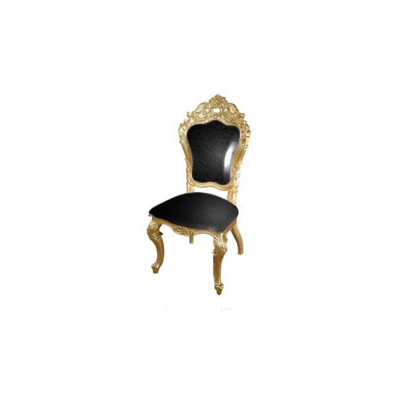 CHAISE BAROQUE NOIRE