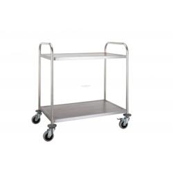 Chariot en inox démontable - 2 plateaux - Combisteel - blanc inox 0641094771096_0