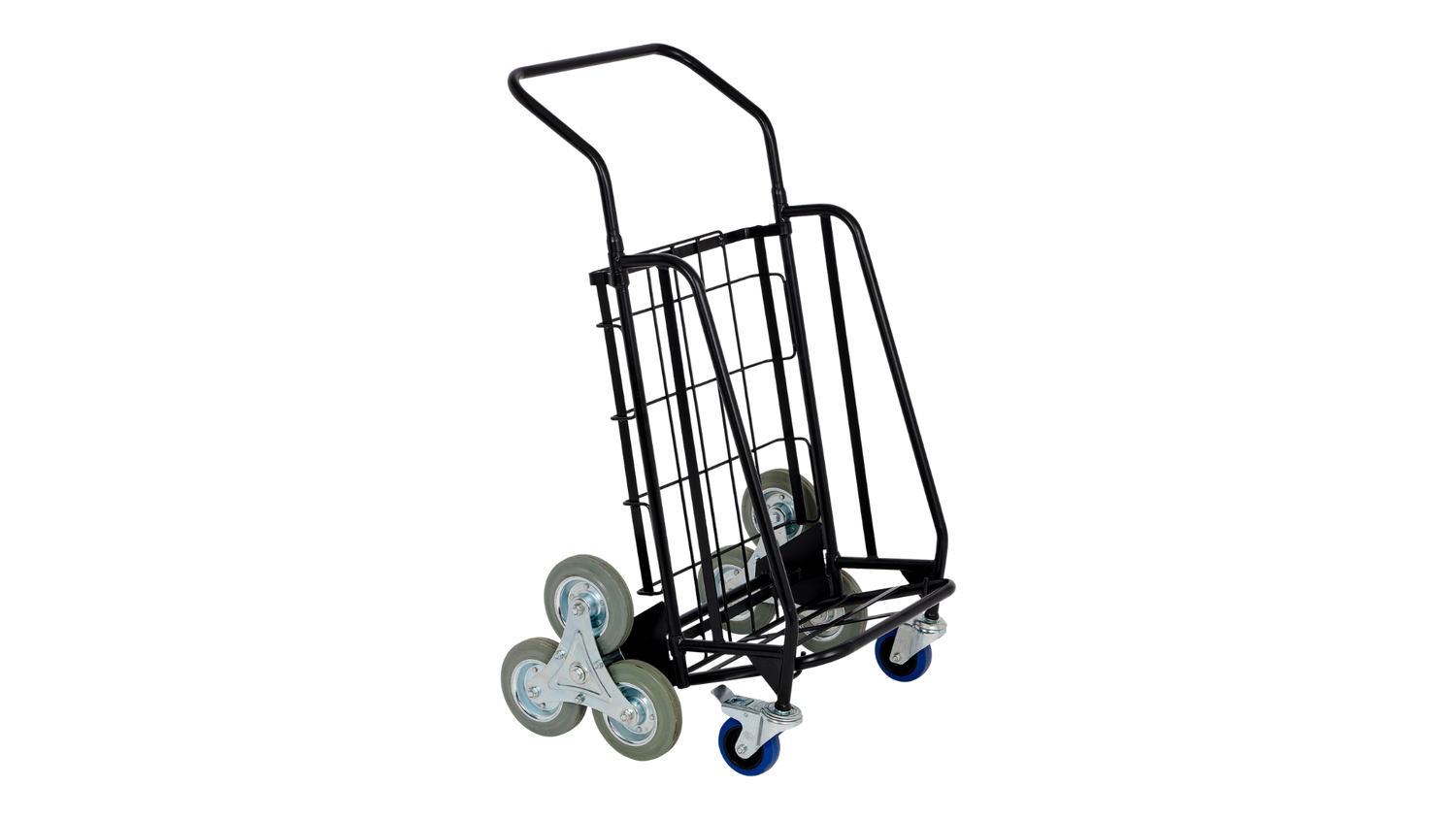 Chariot pliable de distribution publicité à roues etoilées - Référence : TR034R6_0
