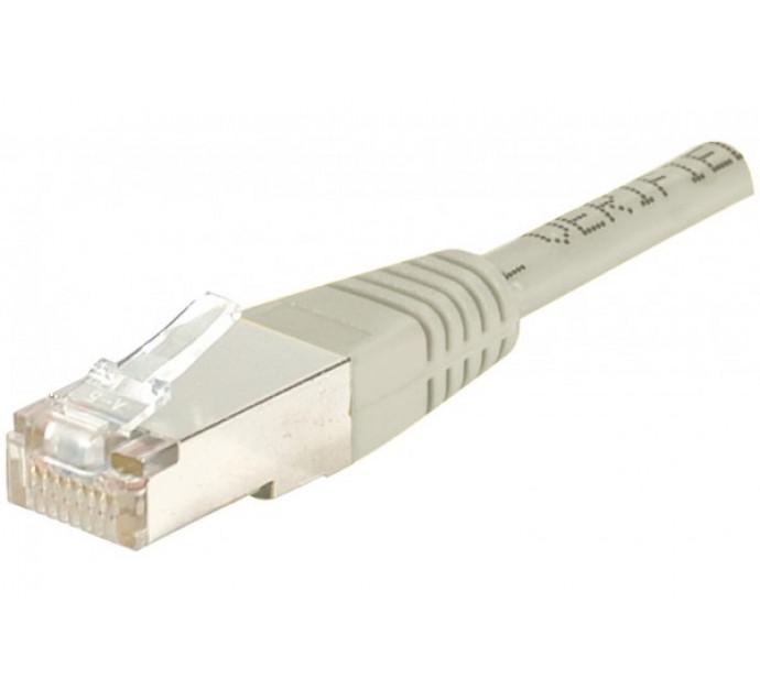 Cordon RJ45 Catégorie 6 F/UTP cuivre - 0,5 m - Blindé avec gaine PVC et garantie 20 ans_0