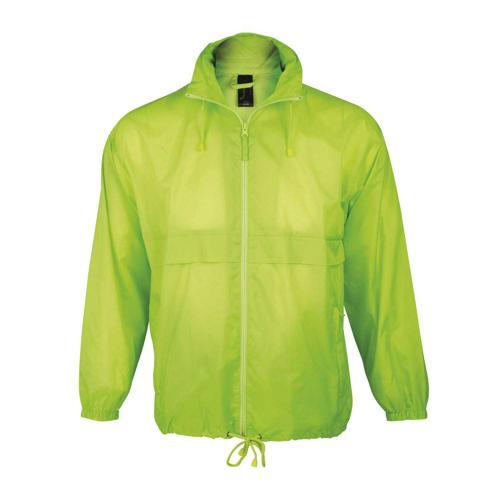 COUPE-VENT UNISEXE DÉPERLANT VERT FLUO