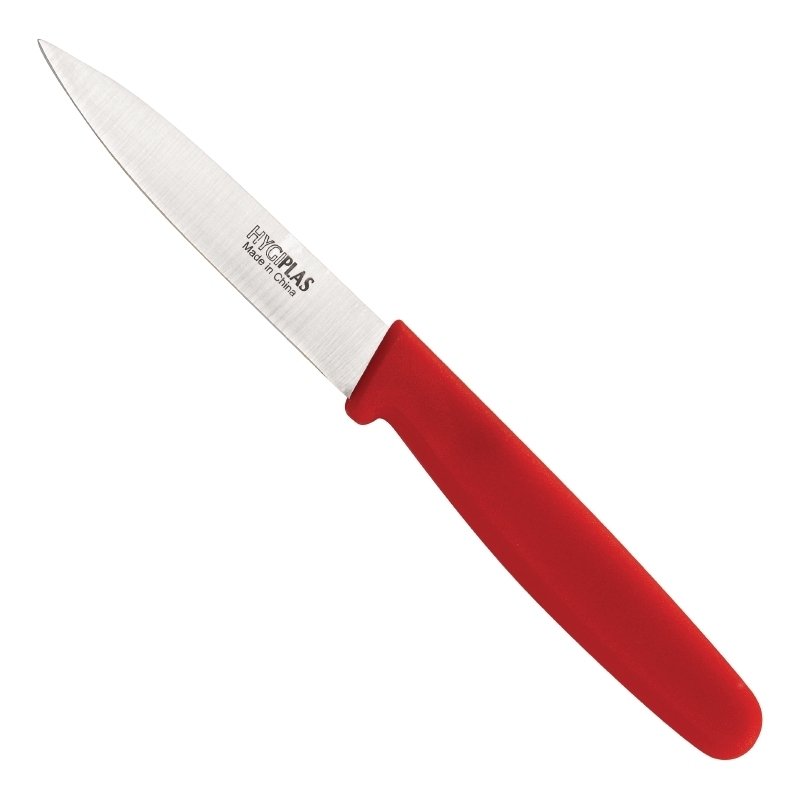 COUTEAU D’OFFICE HYGIPLAS 7 CM ROUGE