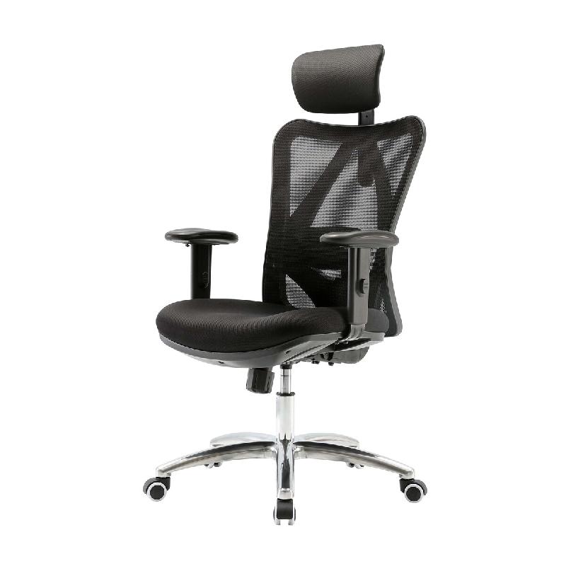 Décoshop26 - Fauteuil de bureau support lombaire ergonomique réglable sur 3 positions en maille noir 04_0006214 - noir 3000261647256_0