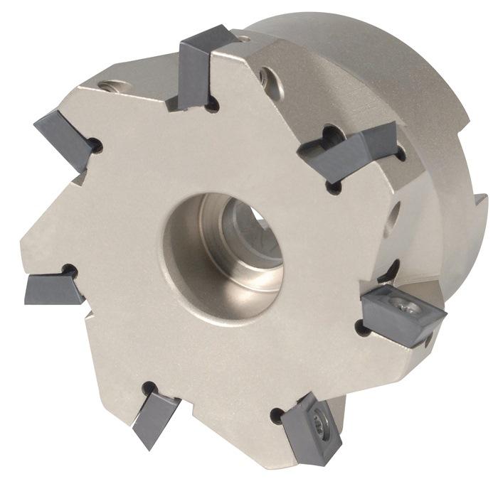 Fraise en bout D. 63 mm nickelé avec refroidissement intérieur - 7 lames - SOMT 09T304 PROMAT_0