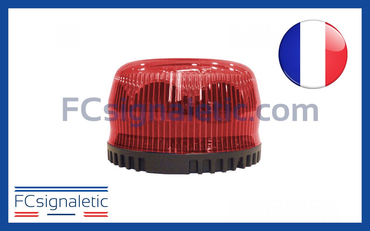 Gyrophare Gyroled rouge sans fixation classe 1 rotatif STANDBY MERCURA 23369-03_0