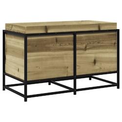 Helloshop26 - Jardinière bac lit surélevé plantes fleurs terrasse jardin 80 x 40 x 50 cm bois de pin imprégné marron 02_0037870 - 3000213982978_0