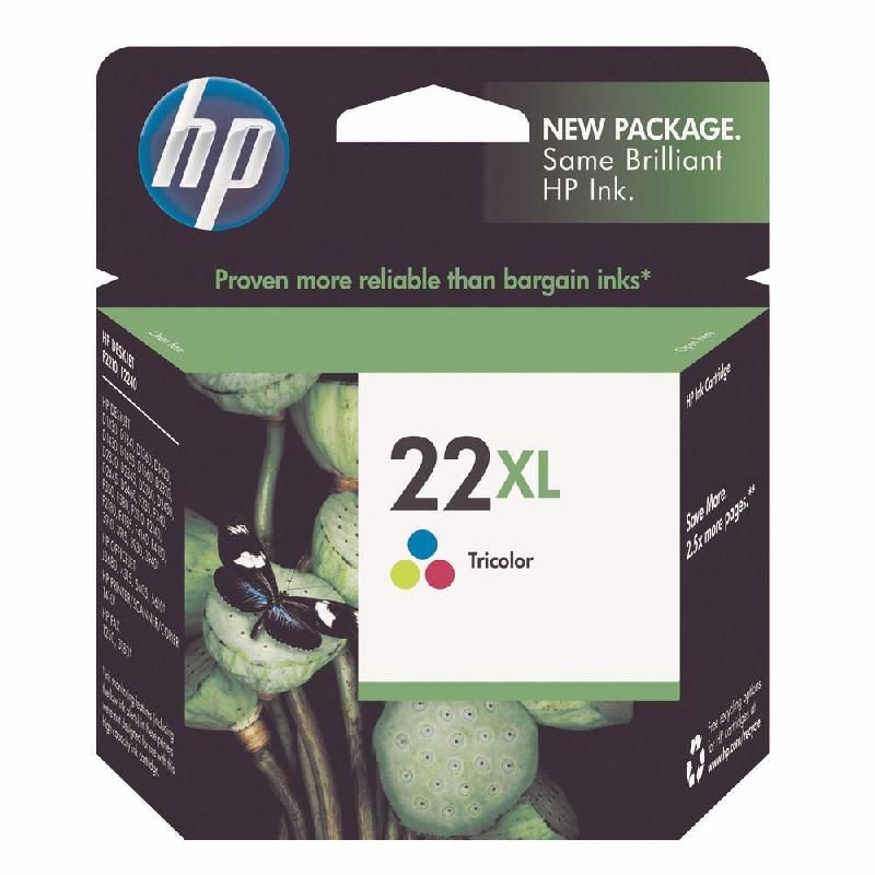 HEWLETT PACKARD CARTOUCHE D'ENCRE 22XL (C9352CE) - GRANDE CAPACITÉ - COULEUR: TRICOLORE