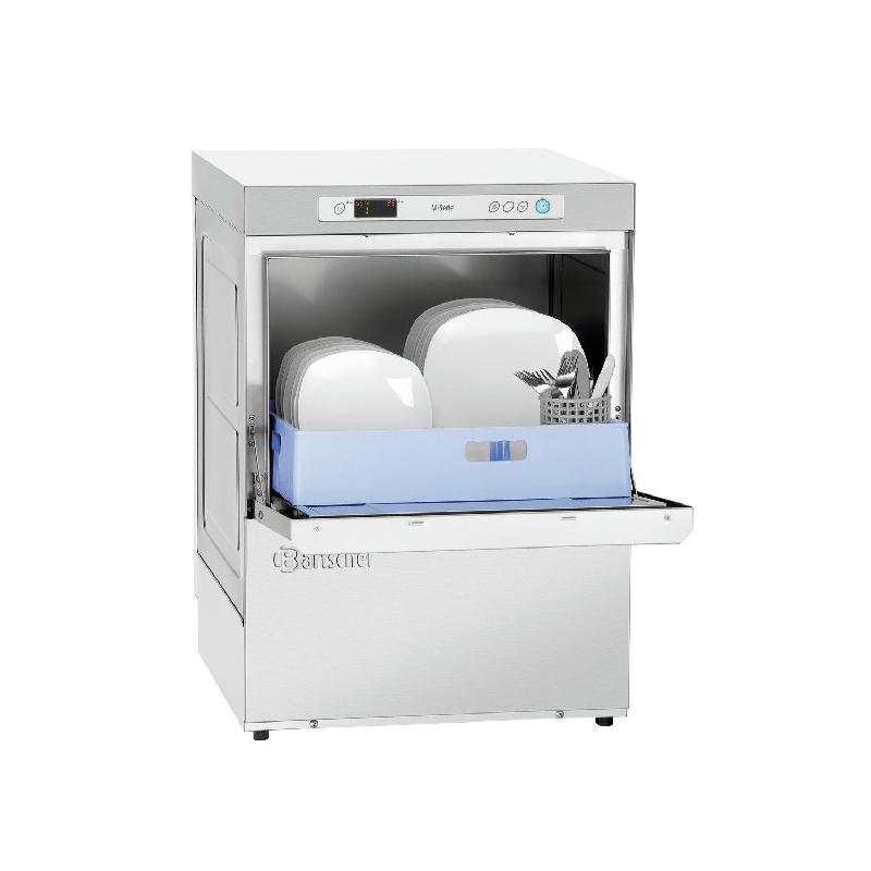 Lave-vaisselle PRO (L)500 x (P)500 mm avec pompe de vidange & adoucisseur, 5150 W, 400 V - TRI_0