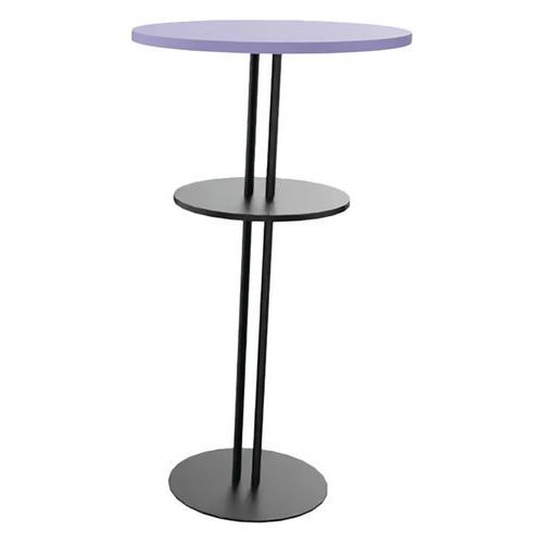 MANGE DEBOUT ROXANE Ø 60CM 2 PLT PC 2 TUBES MAUVE/NOIR