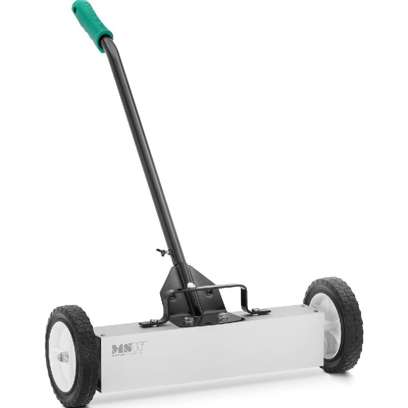 MSW - MSW Balai Magnétique avec Manche Télescopique 73-100 cm, Aimant en Ferrite 45 cm, Roues - 4062859165312_0