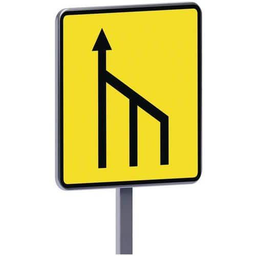 PANNEAU KD10B EX.2 RÉDUCTION DE VOIES. - C1 - 900X900 - TALIAPLAST