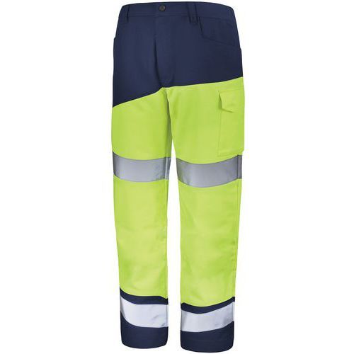 PANTALON FLUO SAFE XP 9B86 - JAUNE FLUO / MARINE - 5 - CEPOVETT SAFETY
