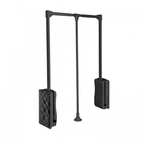PENDERIE DOUBLE ELITE - 12 KG - FIXATION LATÉRALE - 645-910 MM - ANTHRACITE GTV