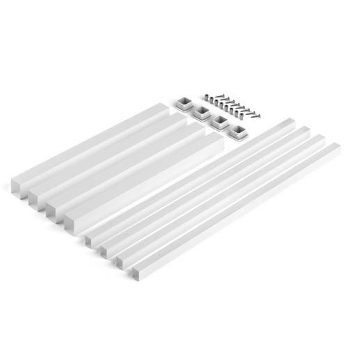 PIEDS ET CADRE POUR TABLE - ACIER - RIGIDE - 1150X750 - BLANC EMUCA