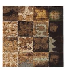 Antic Line Créations Plateau de table de bar ''mixt couleur'' 70x70 épaisseur 4cm - multicolore Bois massif CS1478_0