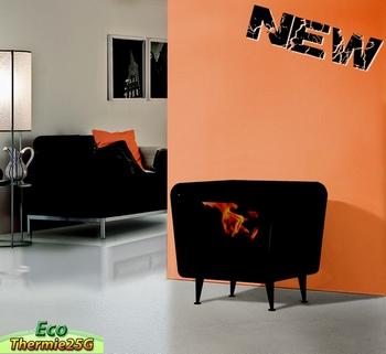 Poêle à granulés Brio Edilkamin - 2,4 à 8 kW - Design original avec structure en fonte et système Léonardo_0