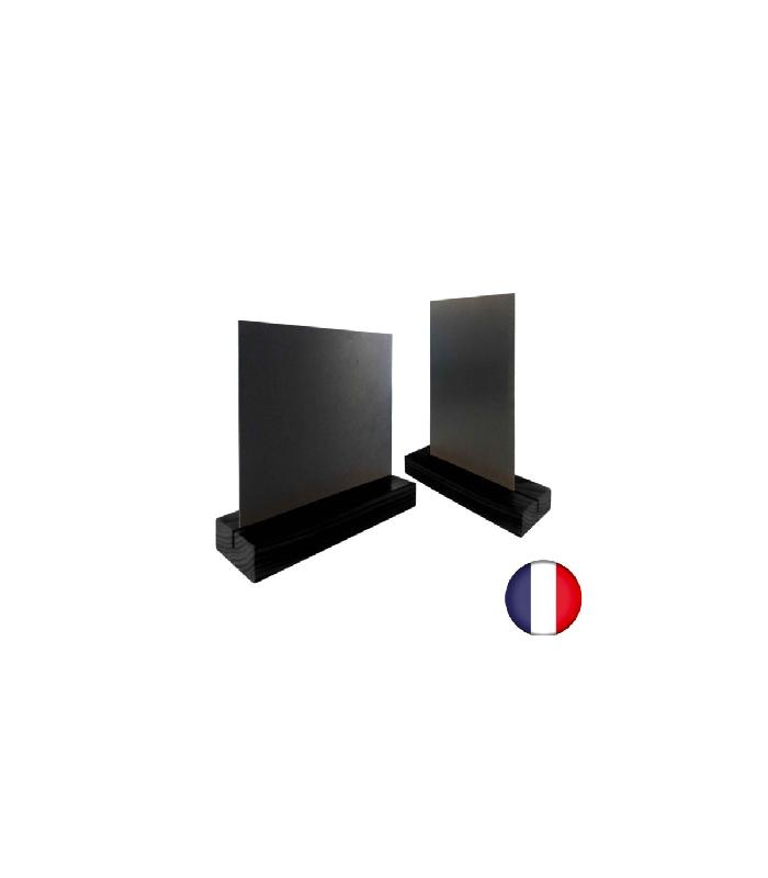 Porte menu de table en bois avec ardoise A5 - Lot de 2 - Référence : PFN57NA5_0