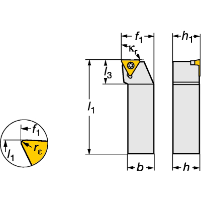 PORTE PLAQUETTES D'EXTÉRIEUR COROTURN 107 SANDVIK COROMANT