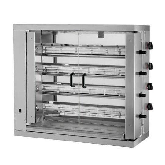 Rôtissoire électrique 4 broches 24 poulets MCM 4EE/4EEN   (Puissance : 13,2 Kw) - Puissance:13,2 Kw_0