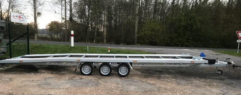 Remorque porte voiture-plateau - 8,50 X 2,15 M - 3500 KG - GALA TAURUS DUO 85 35 3_0