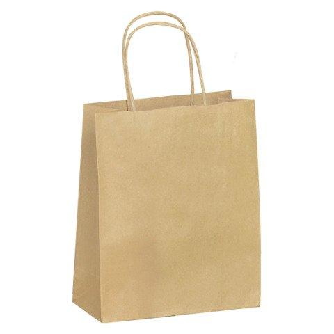 SAC KRAFT BRUN POIGNÉES TORSADÉES QUALITÉ 90 G/M² - 50 SACS
