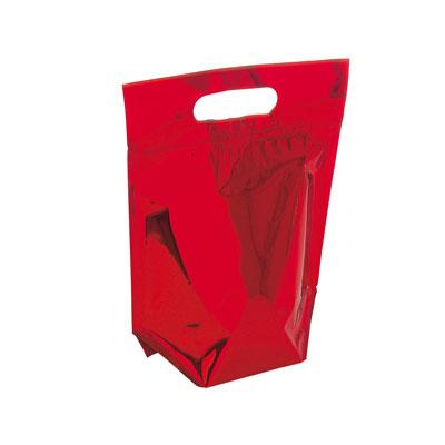 SACS ET SACHETS PLASTIQUES ZIP BAG ROUGE BRILLANT L 20 X 10 X H 25 CM_0