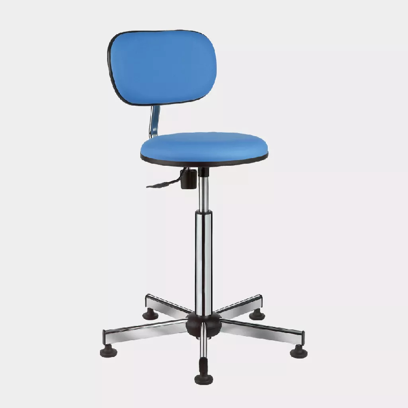 Siège commande manette So Labo - Tissu Bondaï B 7026 - Dossier réglable, piètement chrome, sur patins ou roulettes_0