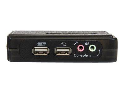 STARTECH.COM KIT COMMUTATEUR KVM USB VGA À 2 PORTS AVEC AUDIO ET CÂBLES - SWITCH KVM - NOIR