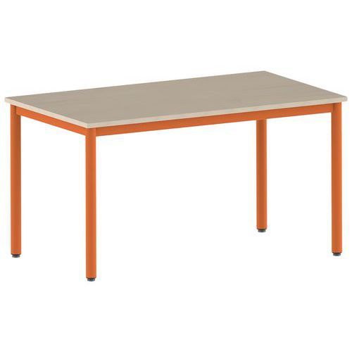 TABLE CARÉLIE 140 X 80 CM FIXE T6 STRAT ÉRABLE PAPAYE 2011 - MOBIDECOR