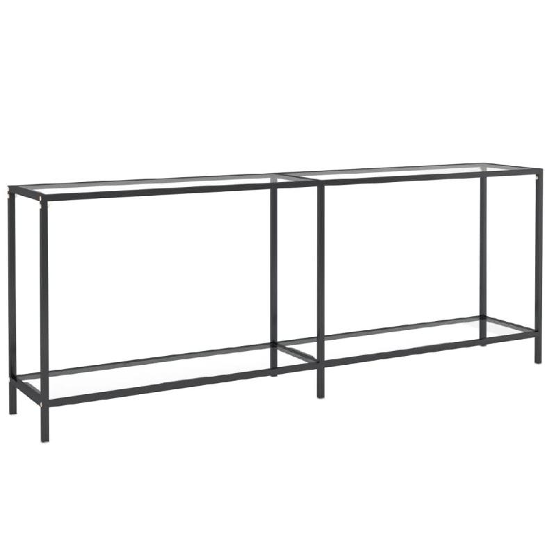 Table console Transparent 200x35x75,5 cm Verre trempé Modèle Atlas Design - 331706_0