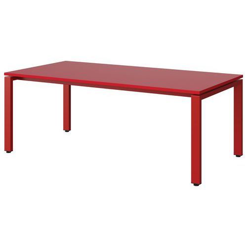 TABLE MALIBU 160X80 T3 SOUDÉ STRA ABS ROUGE U321/ROUGE 3020