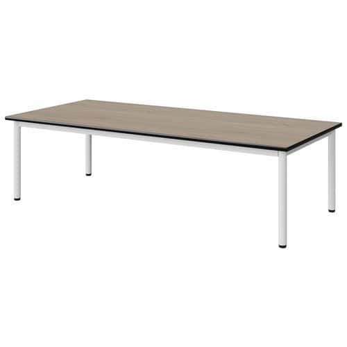 TABLE MALIBU 180X80 T1 4P STRA CHÊNE 1146/NOIR BLC 9016