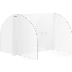 Uniprodo Sneeze Guard - 82 x 60 cm - acrylic glass - pass-through 25 x 12 cm - 4062859004567_0