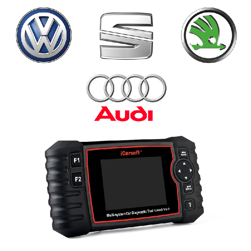 Valise diagnostic automobile iCarsoft VAWS V2.0 - compatible Volkswagen, Audi, Seat et Skoda - Écran LCD 4 pouces_0