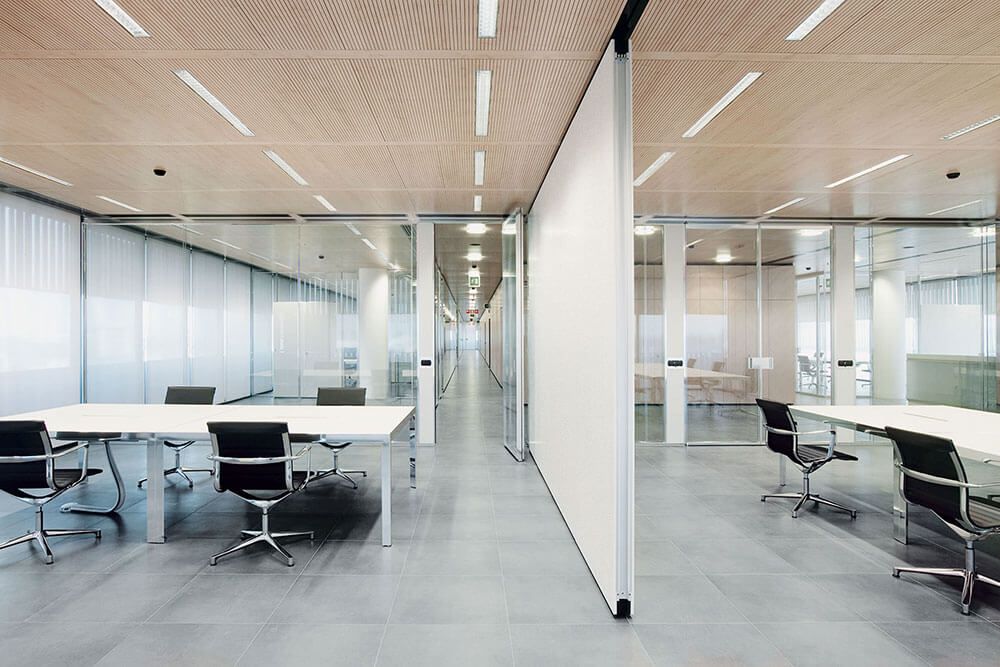 Variflex Acoustic - Cloisons mobiles Dorma Hüppe Raumtrennsysteme GmbH + Co. KG - Microperforation 1,5 mm - Absorption acoustique performante_0
