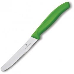 VICTORINOX couteau à tomate professionnel denté vert 11 cm - CP843 - inox CP843_0