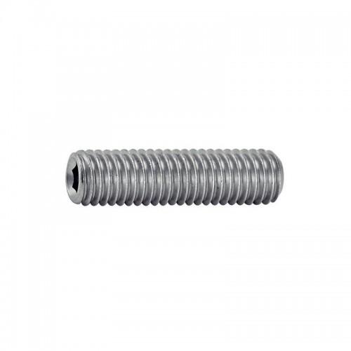 VIS MÉTAUX SANS TÊTE BOUT PLAT EMPREINTE 6 PANS CREUX - FILETAGE TOTAL - 4X6 B100 ACTON