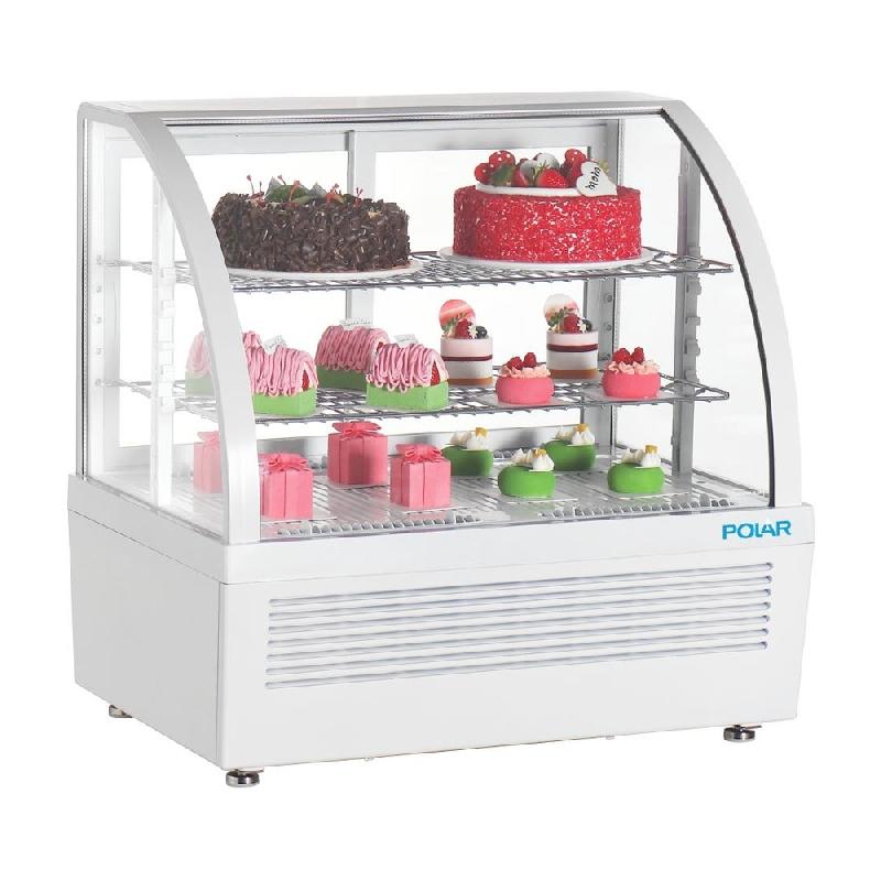 Vitrine réfrigérée de comptoir série C blanche 100L - Polar - CU637_0