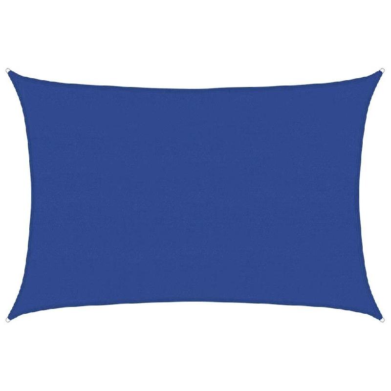 Voile d'ombrage 160 g/m² rectangulaire bleu 5x6 m PEHD Modèle Solaris Horizon - 311521_0