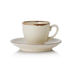 WAS Germany - Tasse à expresso et soucoupe, 0,09 l, set à 6 pièces, sable, porcelaine (4887909) - beige porcelaine 4044925129350_0