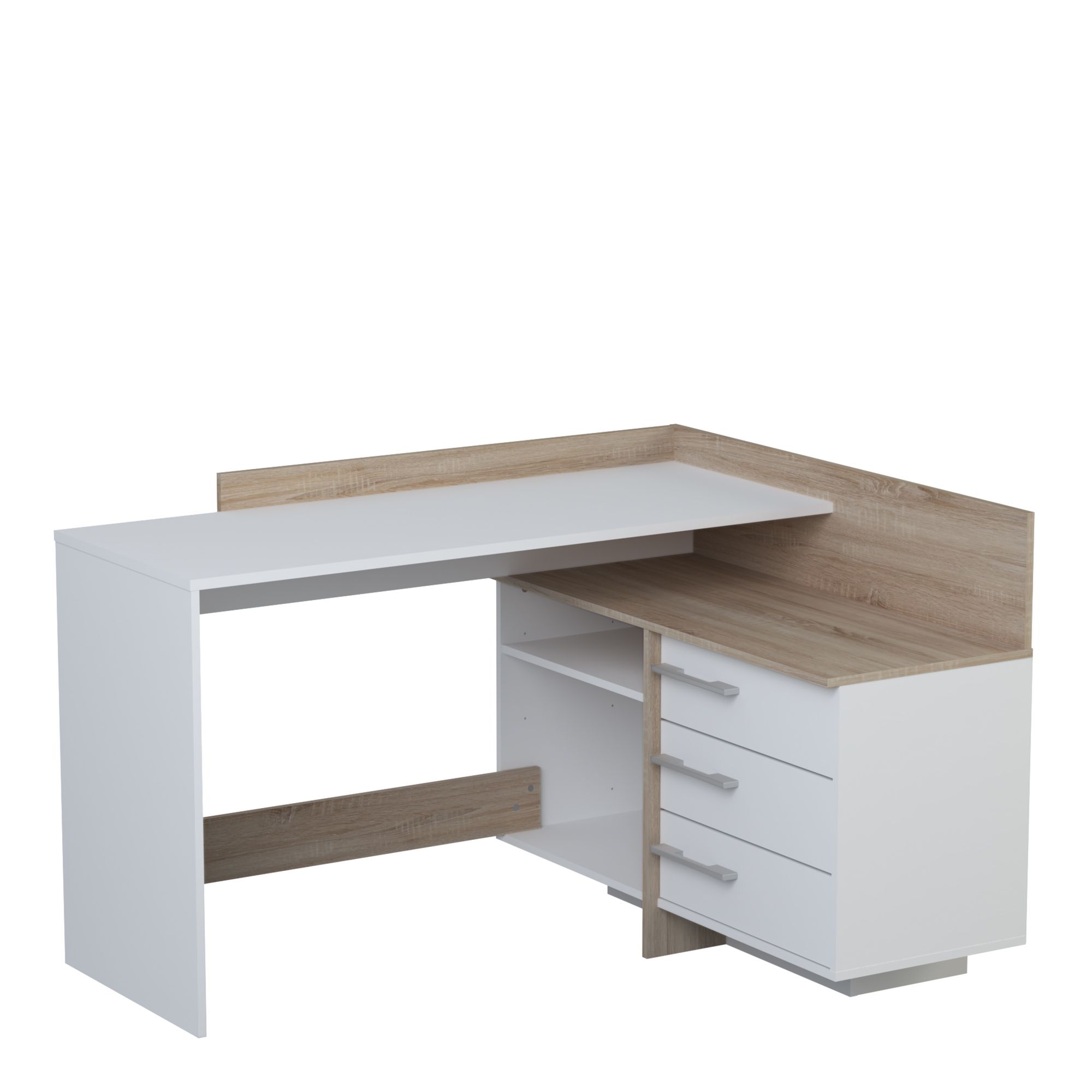 484881 - thales - bureau d'angle - demeyere - 3 larges tiroirs extractibles et une grande niche_0