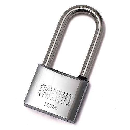 Cadenas marine KASP K14550L63D - 50 x 63 mm - Acier inoxydable 316 et double verrouillage_0