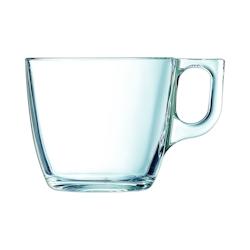 Arcoroc Tasse à thé en verre Voluto 22 cl x6 - jaune verre 404208_0