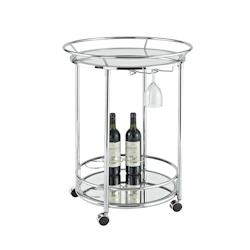 Aulica Desserte Roulante Ronde Inox/Miroir D.57Cm - 670903_0