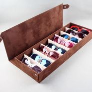 Boîte de rangement pour lunettes - lunettebox - dimensions de la boite :  45,5x18x6 cm.