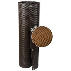 Brise-vue en résine tressée avec oeillets métalliques coloris miel 1 x 3 m Rattan Art - orange 5908311937211_0