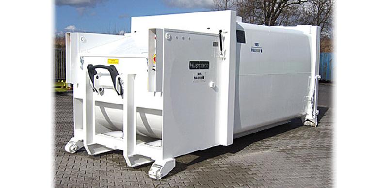 Compacteur monobloc Husmann SPB-SW - sabot balancier - étanche pour déchets humides et fermentescibles_0