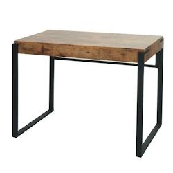 Décoshop26 - Bureau table d'ordinateur table d'appoint 100x54 cm MDF chêne sauvage et métal foncé 04_0006065 - 3000261627708_0