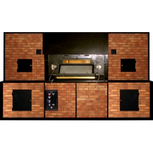 Four à bois à sole tournante 7000 - idéal pour pains spéciaux - capacité 90kg - chauffe rapide et cuisson uniforme_0